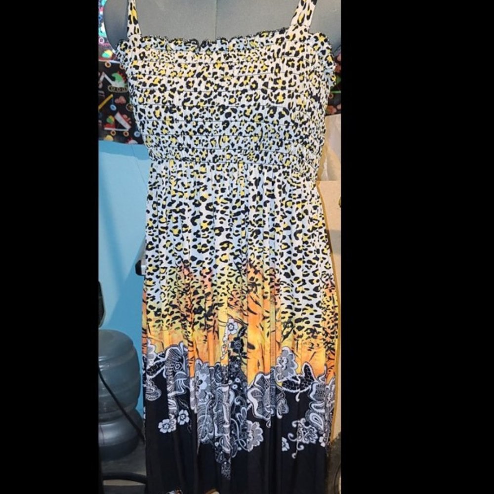 Cheetah Print Sundress By FC (Size L - XL)